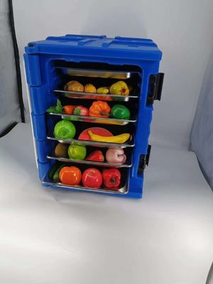 65cm x 45cm x 63,5cm Außengröße Isolierte Lebensmittelbox 90L Volumen zum Wärmen von Lebensmitteln
