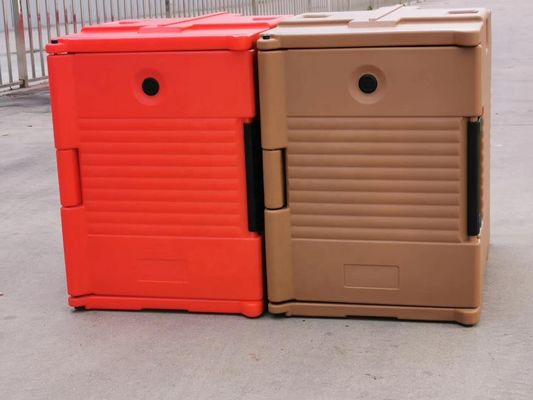 65cm x 45cm x 63,5cm Außengröße Isolierte Lebensmittelbox 90L Volumen zum Wärmen von Lebensmitteln