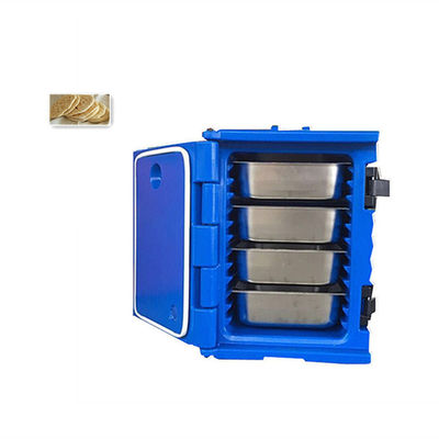 Kaffee Kirschkuchen Nudeln Früchte Salat Kunststoff Speisenpfanne Träger Isolierter Transportkarton