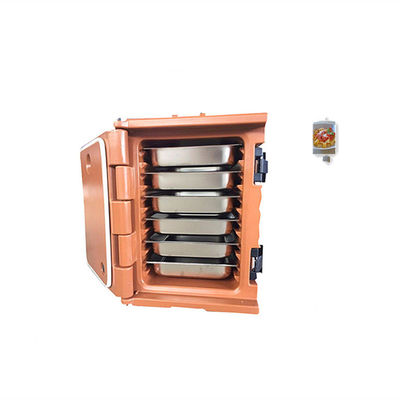 Kaffee Kirschkuchen Nudeln Früchte Salat Kunststoff Speisenpfanne Träger Isolierter Transportkarton