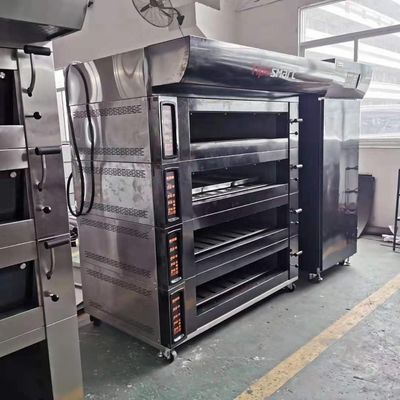 600*400 mm Tray Größe Elektrische Brot-Croissant-Pizza-Backofen für die Bäckerei