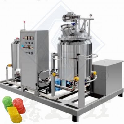 Hard Candy Produktionslinie Halbautomatische Toffee-Süßigkeitsmaschine für Gelee-Süßigkeiten