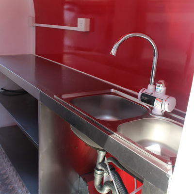 110V/220V/380V Spannungsmobile Lebensmittelkarre für kundenspezifische Hot Dogs und Kartoffelchips