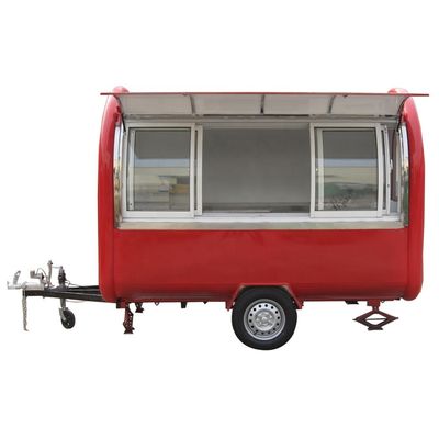 Mini-Food-Truck/Anhänger für Fastfood 220x160x235cm Video Technische Unterstützung nach dem Service