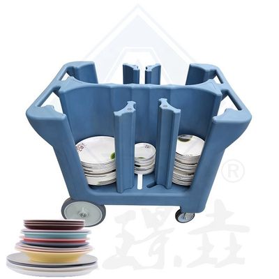 Maßgeschneiderte Farbschüssel-Sammelwagen für die Effizienz und Organisation von Restaurants