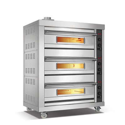 3 Deck 6 Tray Französisch Brot Ofen Gas mit Multifunktionsdesign bei Direct