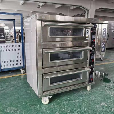 3 Deck 6 Tray Französisch Brot Ofen Gas mit Multifunktionsdesign bei Direct