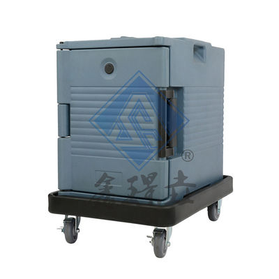 Nahrungsmittel Anzeige Schwarz Isolierte kommerzielle Gastronomie Warmer Transportbehälter Wagen