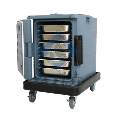 Nahrungsmittel Anzeige Schwarz Isolierte kommerzielle Gastronomie Warmer Transportbehälter Wagen