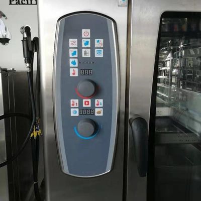 8-Träger-Gas-Konvektions-Kombi-Ofen für das Backen von französischem Brot mit CE-Zertifikat und 18,6 kW Leistung