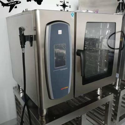 8-Träger-Gas-Konvektions-Kombi-Ofen für das Backen von französischem Brot mit CE-Zertifikat und 18,6 kW Leistung