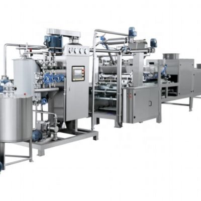 Hochproduktivität 50kw Lollipop Candy Make Machine für die automatische Gummy Candy Produktion