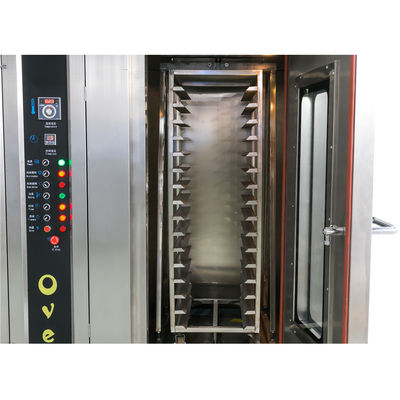 Hohe Kapazität 12/32/64 Trays Rotary Elektrische Konvektion Bäckerei Pizzaofen zum Backen