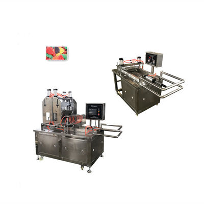500 kg Gelatine Sour Grape Soft Gummy Depositor Maschine für die vielseitige Süßwarenproduktion