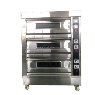 Backmaschinen Funktion Elektro-Gaskuchen Pizza-Ofen mit wettbewerbsfähigen und 3 Deck 9 Trays
