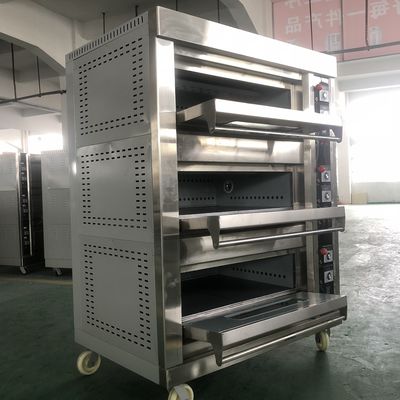 Backmaschinen Funktion Elektro-Gaskuchen Pizza-Ofen mit wettbewerbsfähigen und 3 Deck 9 Trays