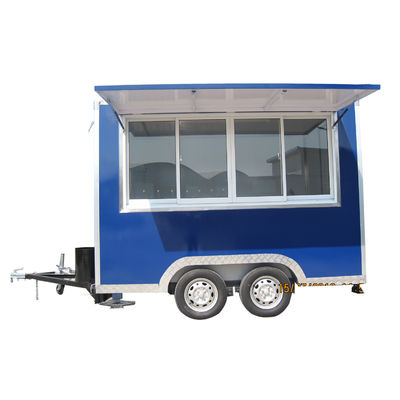 Gewerblicher Gastronomie-Konzessionsanhänger mit 4 Straßenrädern und voll ausgestatteter Küche