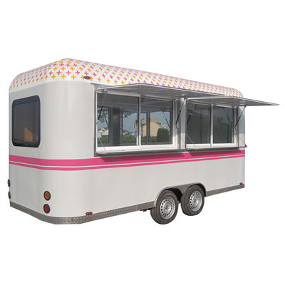 15ft mobile Lebensmittel-Wohnwagen für Fastfood in Bäckereien und Druckereien Crepe-Trailer