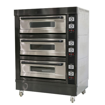 2/3/4/6/9 Behälter Kapazität Gewerbliches Backen Brot Pizza Kuchen Kochen Gas Elektröfen
