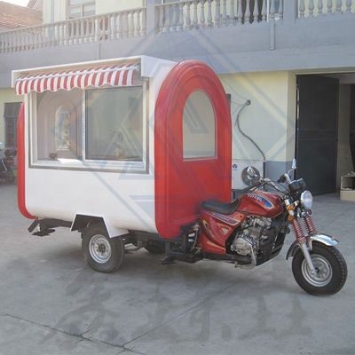 Street Food Trike Bike Kaffee Crepes Lebensmittelkorb mit Fahrrad Motorrad Lebensmittelwagen 220*160*210