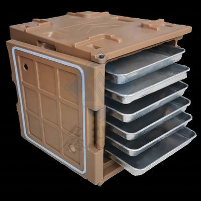 PU-Front-Ladung heiße Lebensmittel Transport-Box für die Gastronomie 120L isolierte Lebensmittelpfanne Träger