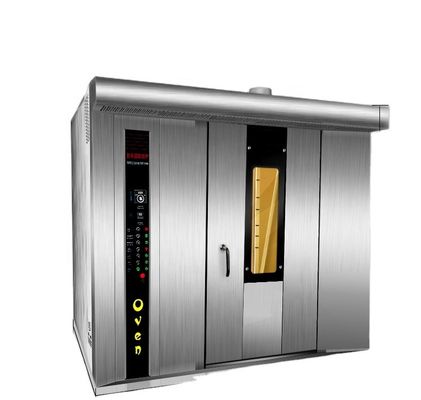 32-68 Behälter Heißluft Rotationsbackofen für Pizza Kekse Brotkuchen Elektrische Heizung
