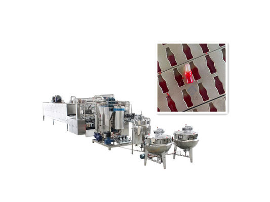 Automatische 150 kg/h Industrie-Lollipop-Süßigkeitenmachmaschine Produktionslinie für Süßigkeiten