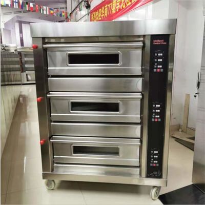 Einzigartiger 2 Deck 4 Trays Pizzaofen perfekt für Bäckerei in weit verbreiteten Hotelgeräten