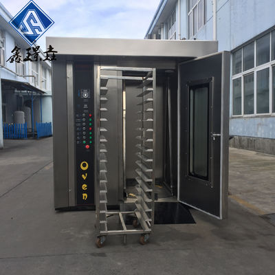 Europäische 32 Trays Rotary Rack Oven Dieselbetrieb für das Backen von Brot und Toast