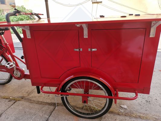 140 kg Ladekapazität angepasstes Farbdesign Mobil-Food-Anhänger für Fahrrad