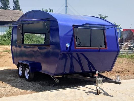 Doner Kebab mobile Lebensmittelkarren mit voller Küche Galvanisierter Stahl Snacks Trailer