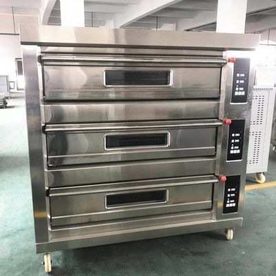 Bäckerei Maschinen 3 Deck Gasbrot Backofen für Weizen Pita Brotherstellung