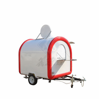 Lange Lebensdauer 250 Rundmodell mobiler Nahrungsmittelwagen mit einer Achse