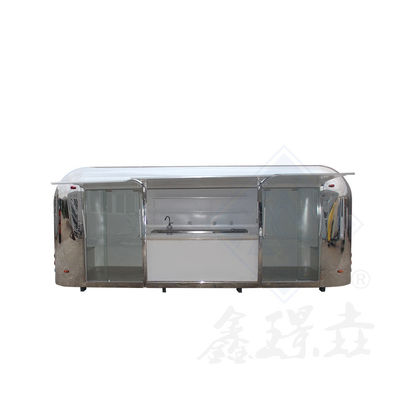 Auf dem europäischen Markt Edelstahl-Elektro-Lebensmittel-Truck-Anhänger für Hot Dog Pizza Eiscreme