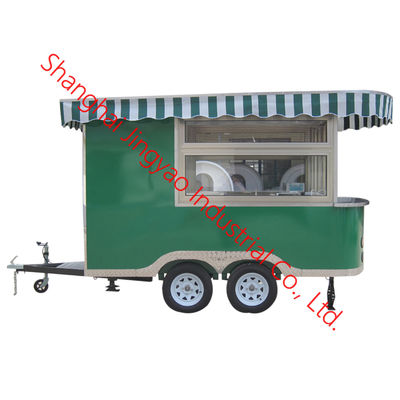 220V kommerzieller Großstraßenküchen-Lebensmittelwagen für multifunktionale mobile Lebensmitteloptionen
