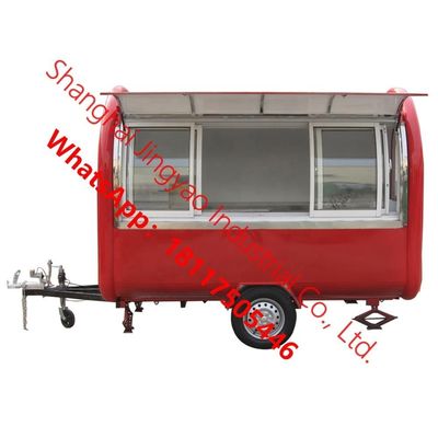 JY-FR220B Shanghai Mobile Kiosk Cabin Food Trailer mit 220v Spannung und 1,5kw Leistung