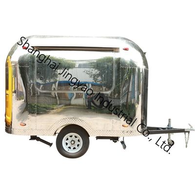 Fast Street Vending Mobile Food Trailer mit individuellen Aufklebern und Grill