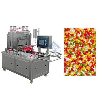 Industrielle Süßigkeitsmaschine Gelee Lollipop Gummy Bear Automatische Einzahlung inklusive