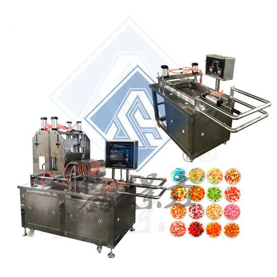 Lollipop Candy Bean Gummy Halbautomatische Süßigkeitenmachmaschine für die Süßigkeitenproduktion