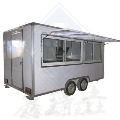 Galvanisierter Stahl-Street Food-Wagen mit All-Inclusive-Innenraum und Snacks enthalten