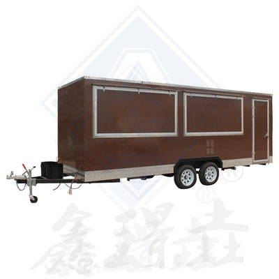 Galvanisierter Stahl-Street Food-Wagen mit All-Inclusive-Innenraum und Snacks enthalten