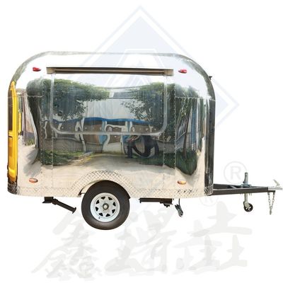 Galvanisierter Stahl-Street Food-Wagen mit All-Inclusive-Innenraum und Snacks enthalten