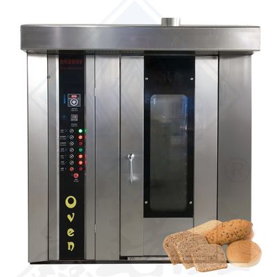 Ausrüstung für die Lebensmittelindustrie 32 Trays Rotationsofen zum Kochen von Huhn mit Dampftechnologie