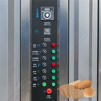 Ausrüstung für die Lebensmittelindustrie 32 Trays Rotationsofen zum Kochen von Huhn mit Dampftechnologie