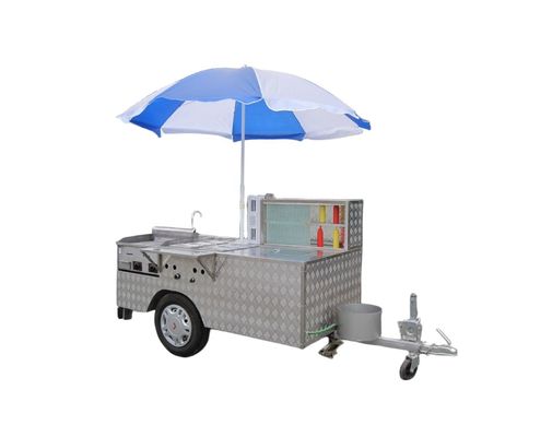 Street Food Grill Nahrungsmittelwagen mit Maschinen Funktion Lebensmittelverkauf Rohstoff Mais