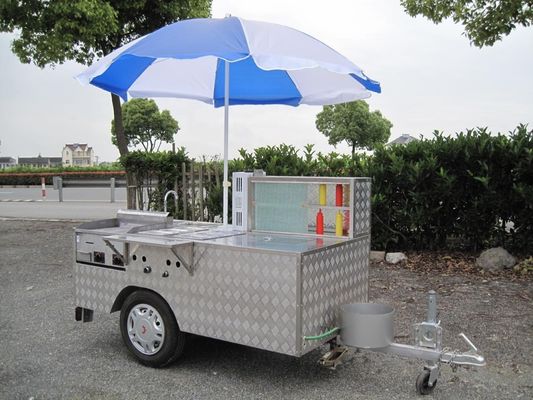 Street Food Grill Nahrungsmittelwagen mit Maschinen Funktion Lebensmittelverkauf Rohstoff Mais
