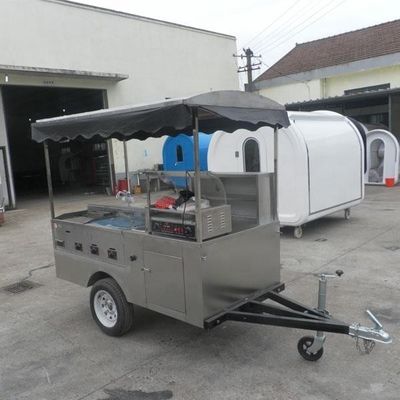 Street Food Grill Nahrungsmittelwagen mit Maschinen Funktion Lebensmittelverkauf Rohstoff Mais