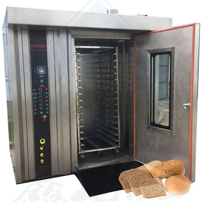 Wettbewerbsfähiger professioneller Gas-Rotationsofen mit einer Produktionskapazität von 100 kg/h und 32 Trays