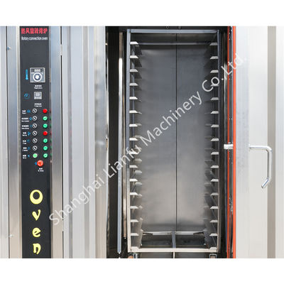 Wettbewerbsfähiger professioneller Gas-Rotationsofen mit einer Produktionskapazität von 100 kg/h und 32 Trays