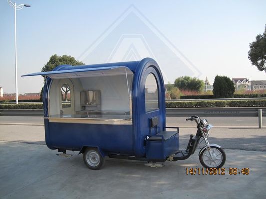 Outdoor Street Vending Food Truck mit Gasgrill auf Galvanisiertem Stahl Motorrad